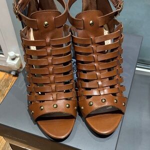 Vince Camuto Brown Gladiator Heels